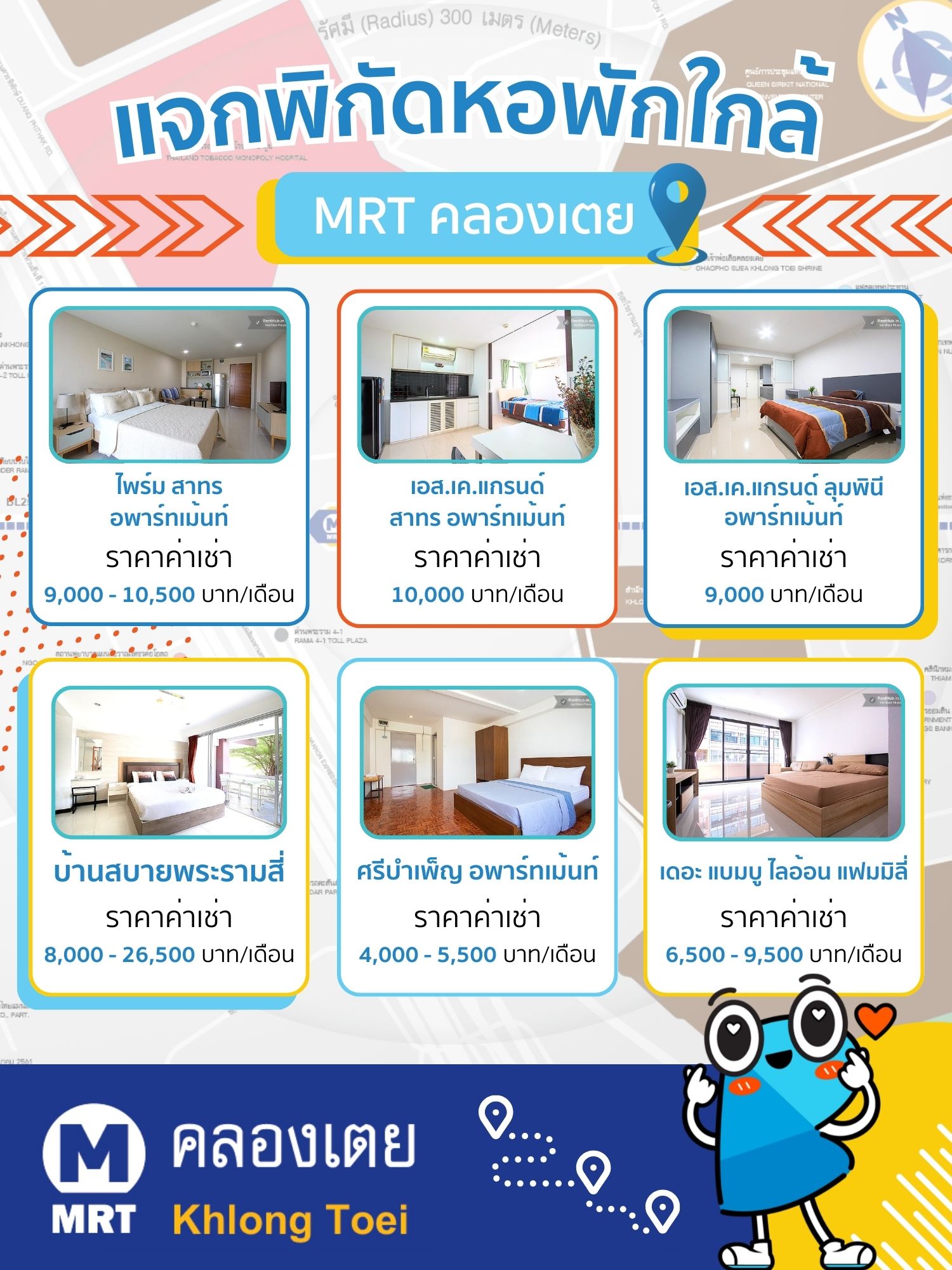 RH แจกพิกัดหอพักใกล้ MRT คลองเตย ราคาดี เดินทางสะดวก.jpg