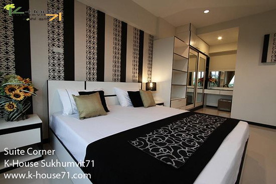 For rent K-House  Sukhumvit 71  Nice Apartment style Condo close to  Phra Khanong Sukhumvit Phloen Chit near BTS  Phra Khanong station on Sukhumvit71 Soi Pridi Banomyong 14 Yaek 4 Tel.088-5245959 - Apartment for Rent