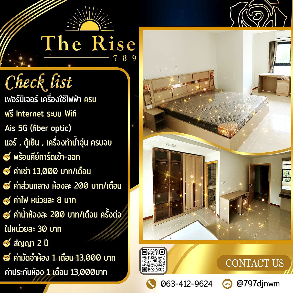 รูปภาพ The Rise 789 | อพาร์ทเม้นท์ หอพัก ที่พัก ห้องพัก - รูปที่ 3/24