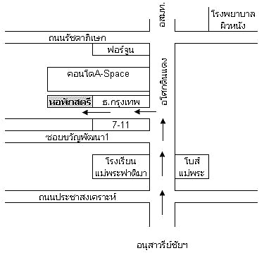 รูปภาพ หอพักสตรีอโศกดินแดง | อพาร์ทเม้นท์ หอพัก ที่พัก ห้องพัก - รูปที่ 1/1