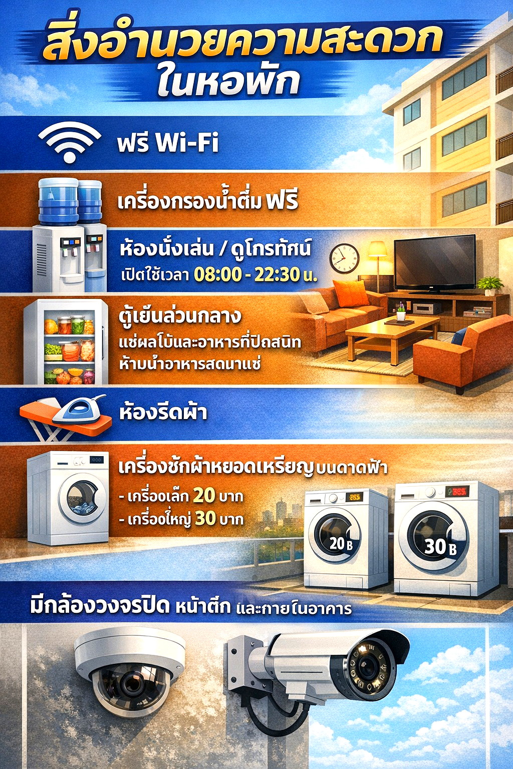 รูปภาพ หอพักสะอาดราคาย่อมเยาใกล้btsพญาไท (ว่าง 1 ห้อง ) | อพาร์ทเม้นท์ หอพัก ที่พัก ห้องพัก - รูปที่ 22/22