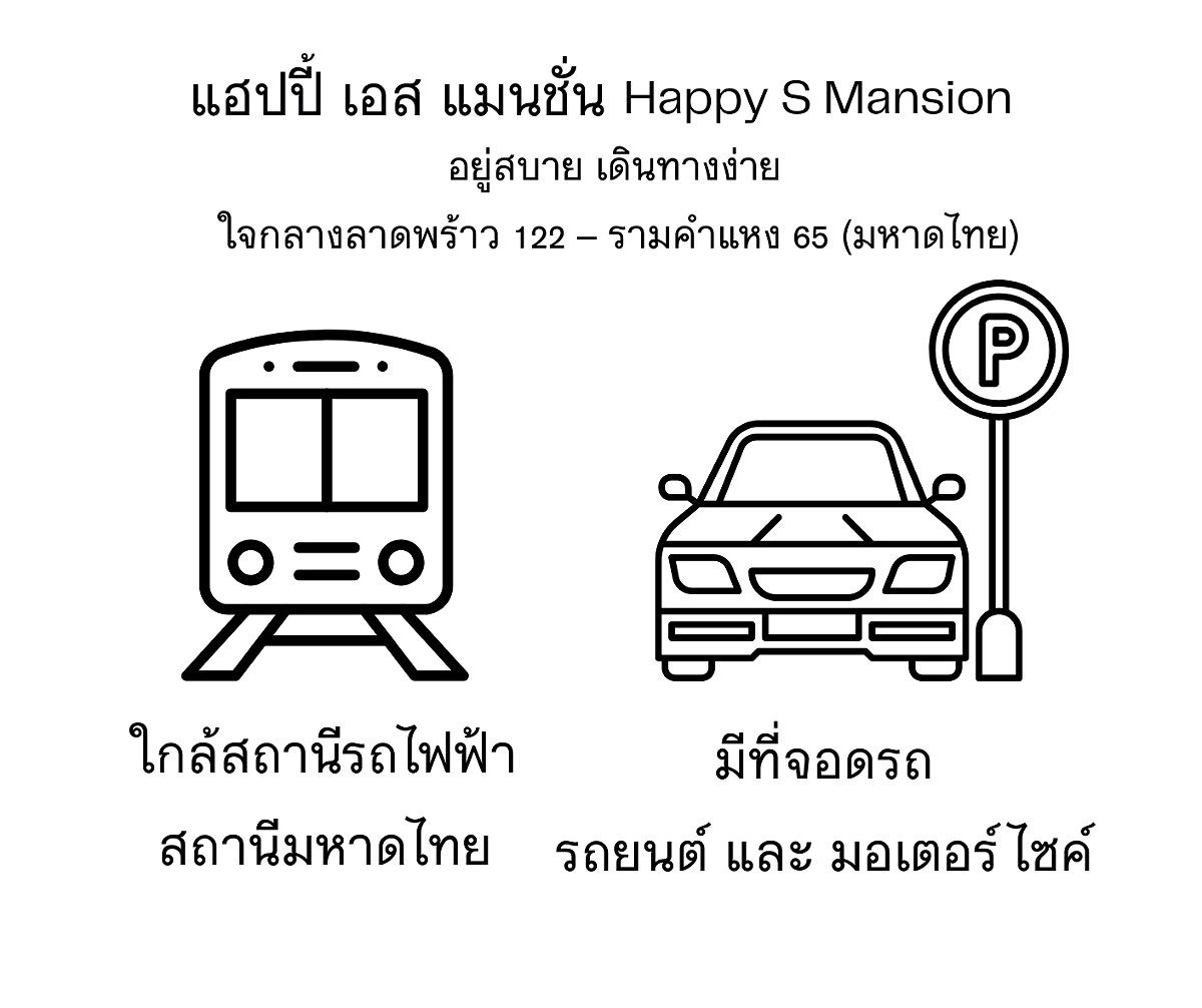 รูปภาพ แฮปปี้ เอส. แมนชั่น ลาดพร้าว 122 แยก 21 รามคำแหง 65 มหาดไทย | อพาร์ทเม้นท์ หอพัก ที่พัก ห้องพัก - รูปที่ 4/7