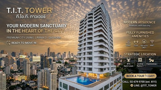 T.I.T. Tower Bangkok - Apartment for Rent