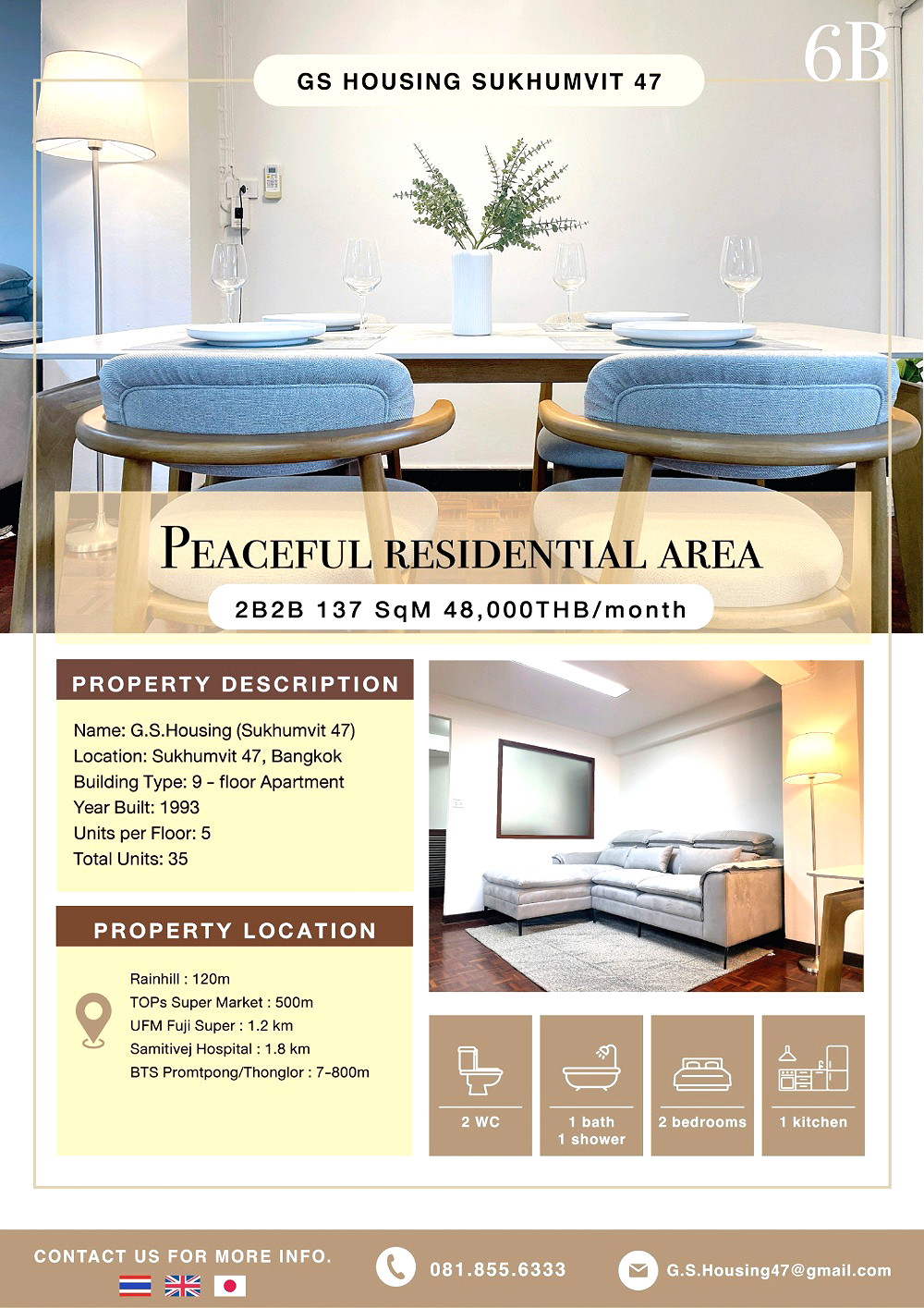 รูปภาพ G.S.housing | อพาร์ทเม้นท์ หอพัก ที่พัก ห้องพัก - รูปที่ 4/6