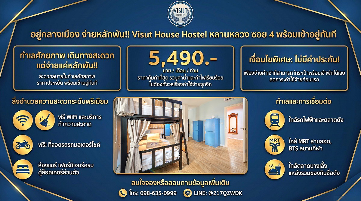 รูปภาพ บ้านวิสุทธิ์ | อพาร์ทเม้นท์ หอพัก ที่พัก ห้องพัก - รูปที่ 2/14